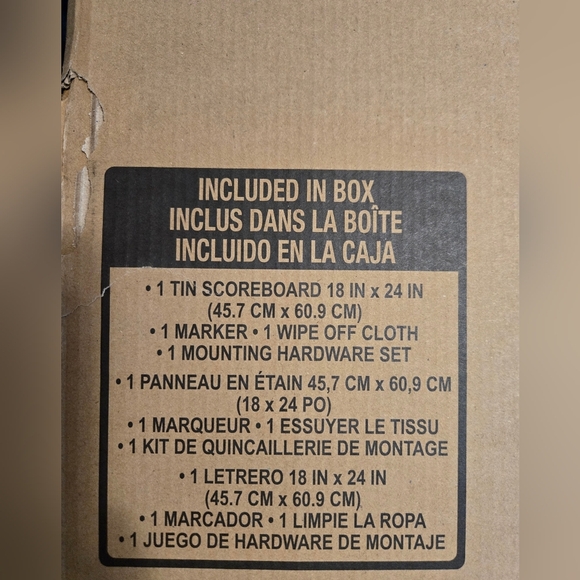 New Pac Man Arcade Dry Erase Metal Scoreboard Sign With Accessories And Hardware - Picture 7 of 7